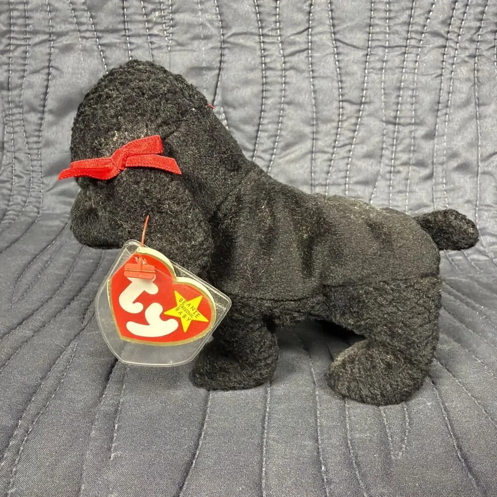 Ty Beanie Babies Collection GiGi Black Poodle Plush w/ Hang Tag 1998 MWMT